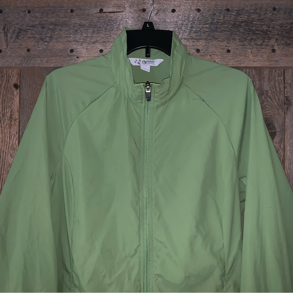 Women’s L GUIDE SERIES Green Nylon Packable Zip Front Jacket Cute Style EXC - Picture 2 of 12